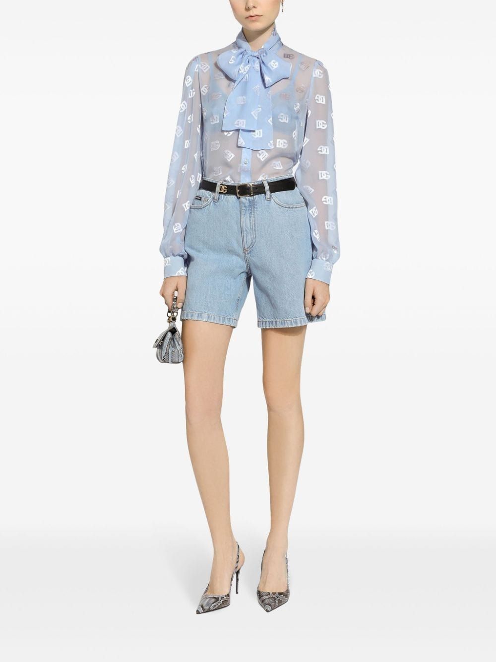 DOLCE & GABBANA Elegant Silk Blend Women's Shirt - SS25
