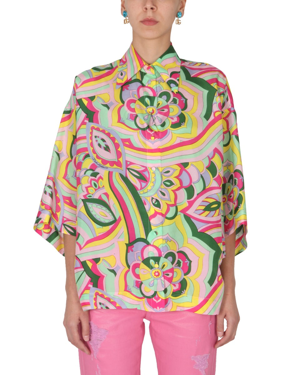 DOLCE & GABBANA Retro 60s Print Shirt for Women