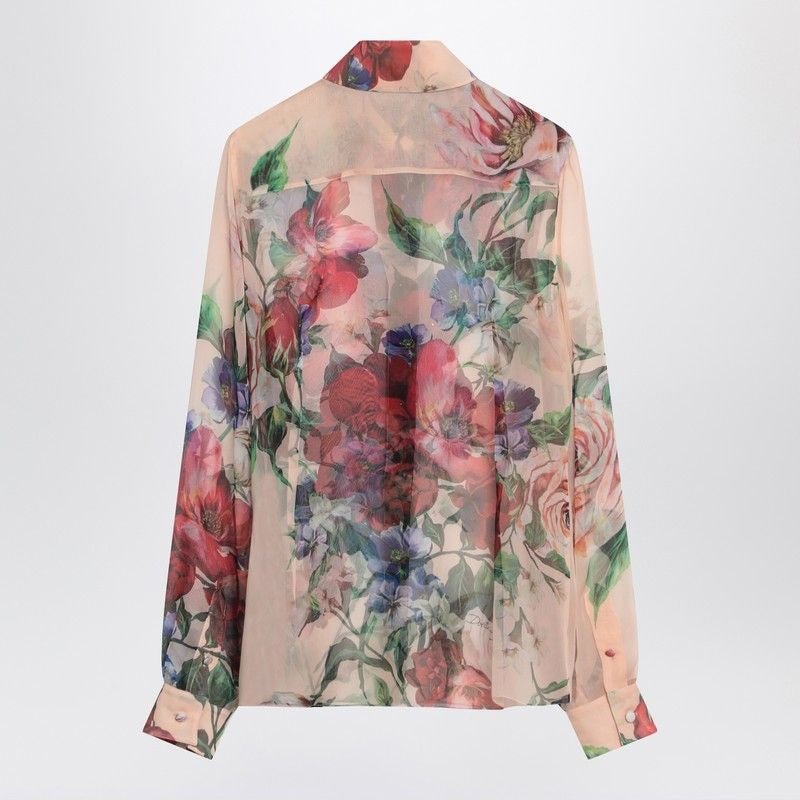 DOLCE & GABBANA Floral Printed Silk Shirt - Women’s Summer Fashion