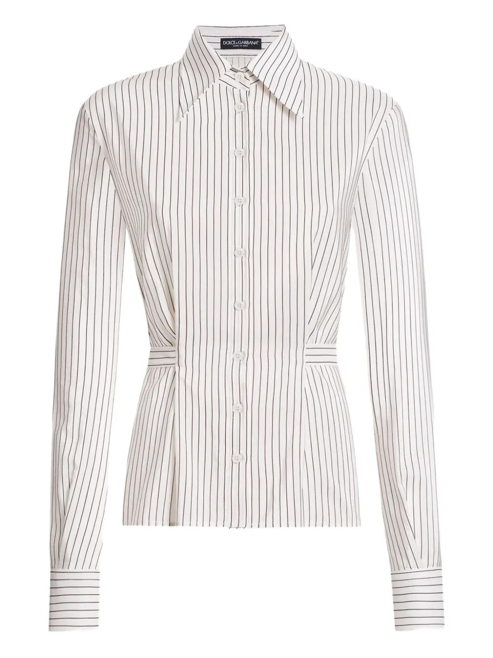 DOLCE & GABBANA Tailored Vertical Striped Shirt - Women's