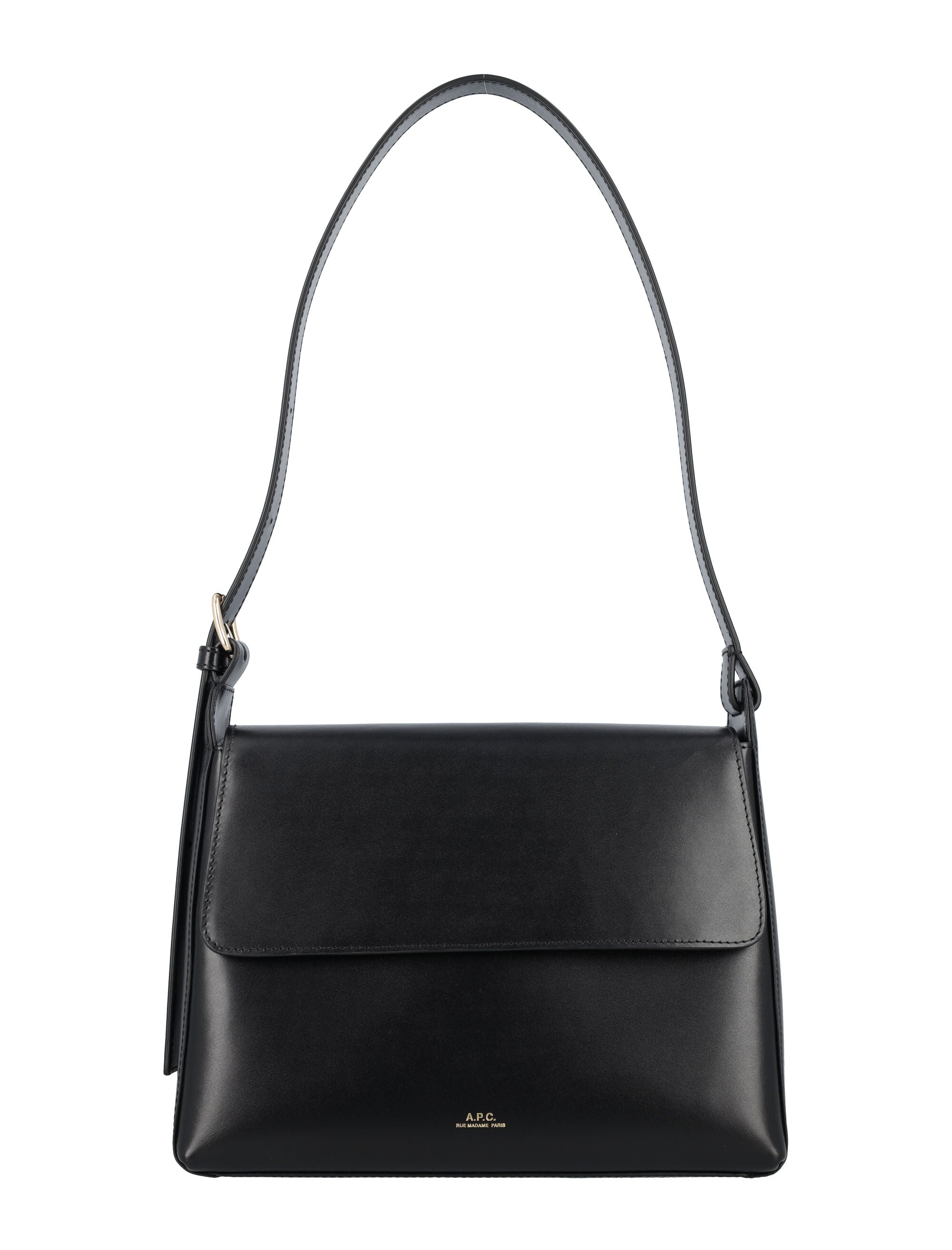A.P.C. Mini Virginie Flap Handbag - 19cm x 25cm x 7cm