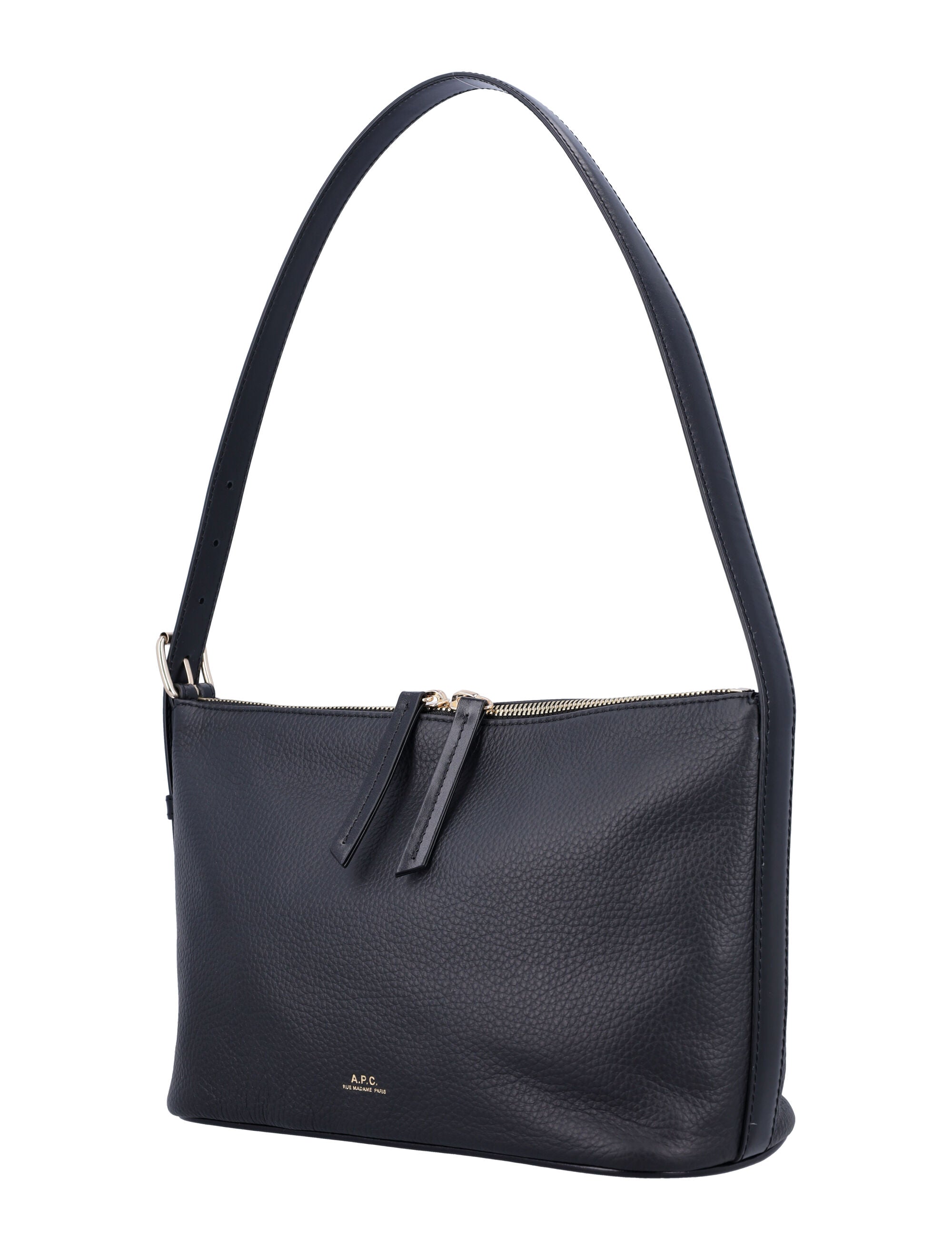 A.P.C. Mini Grained Leather Shoulder Handbag