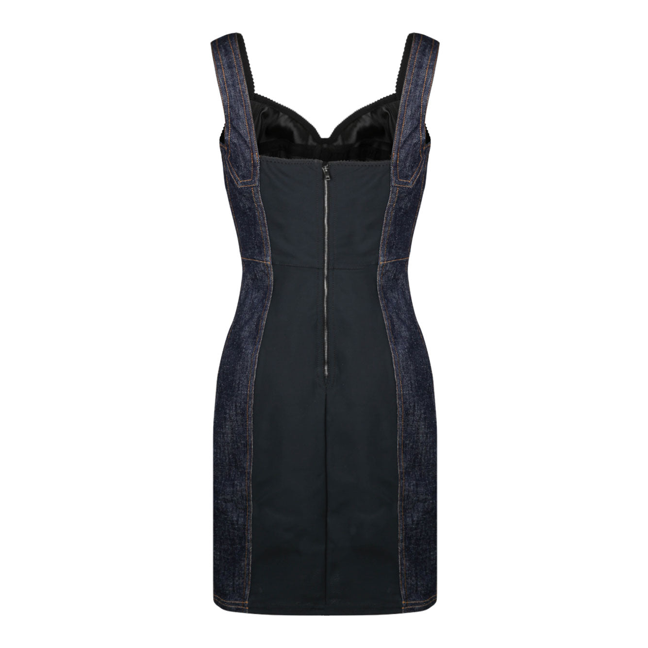 DOLCE & GABBANA Cotton Blend Mini Dress with Elegant Design