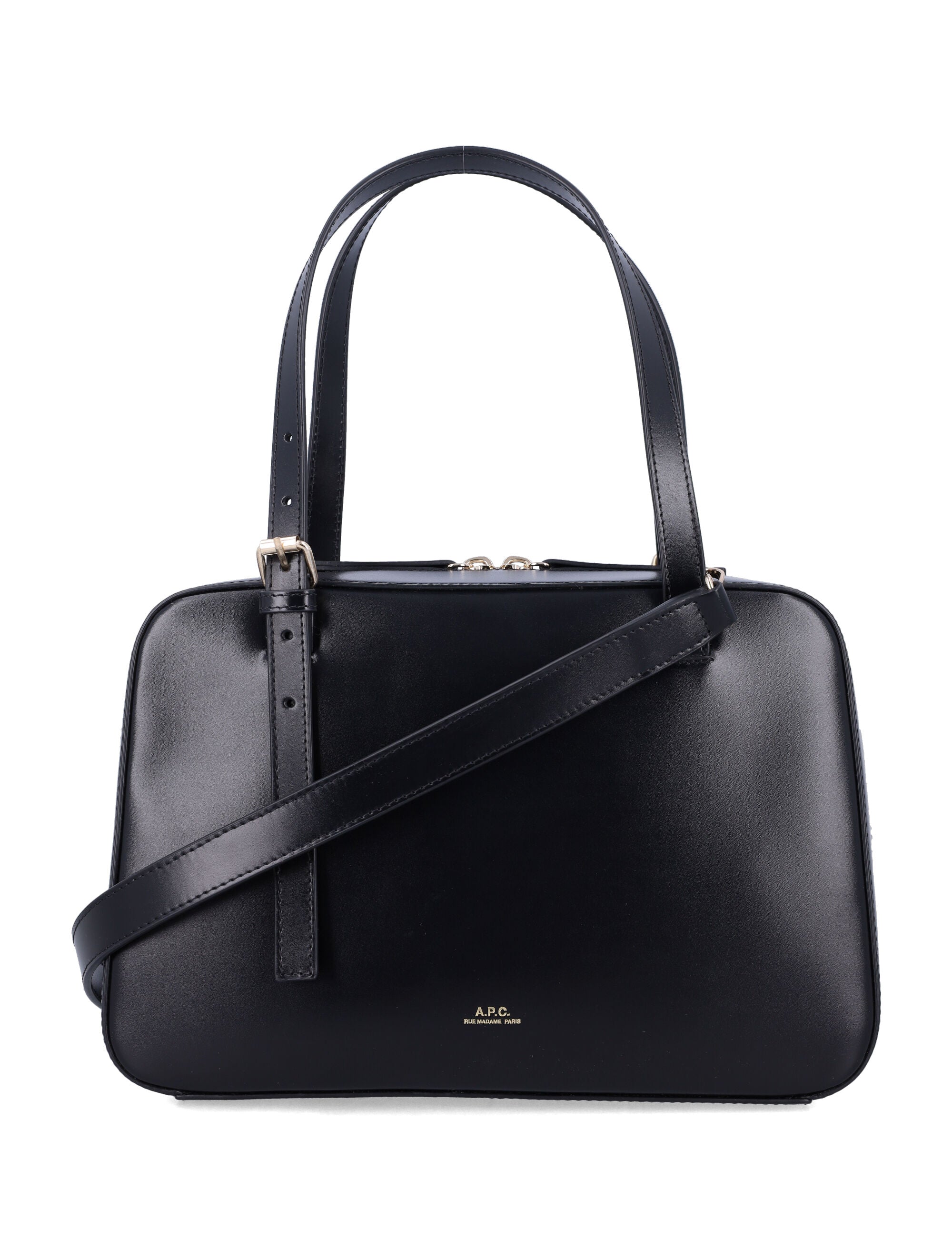 A.P.C. Virginie Box Handbag - 18 cm Height, 27.5 cm Width, 10 cm Depth