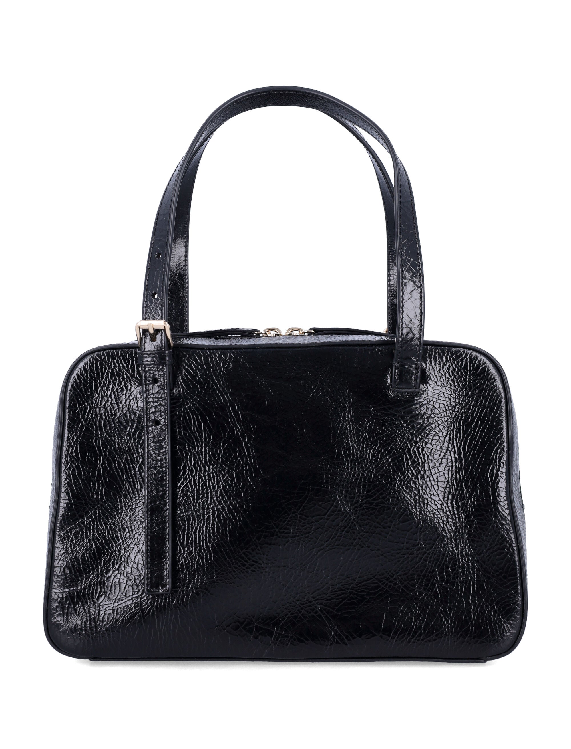 A.P.C. Mini Patent Leather Handbag - 18 cm x 28 cm x 10 cm