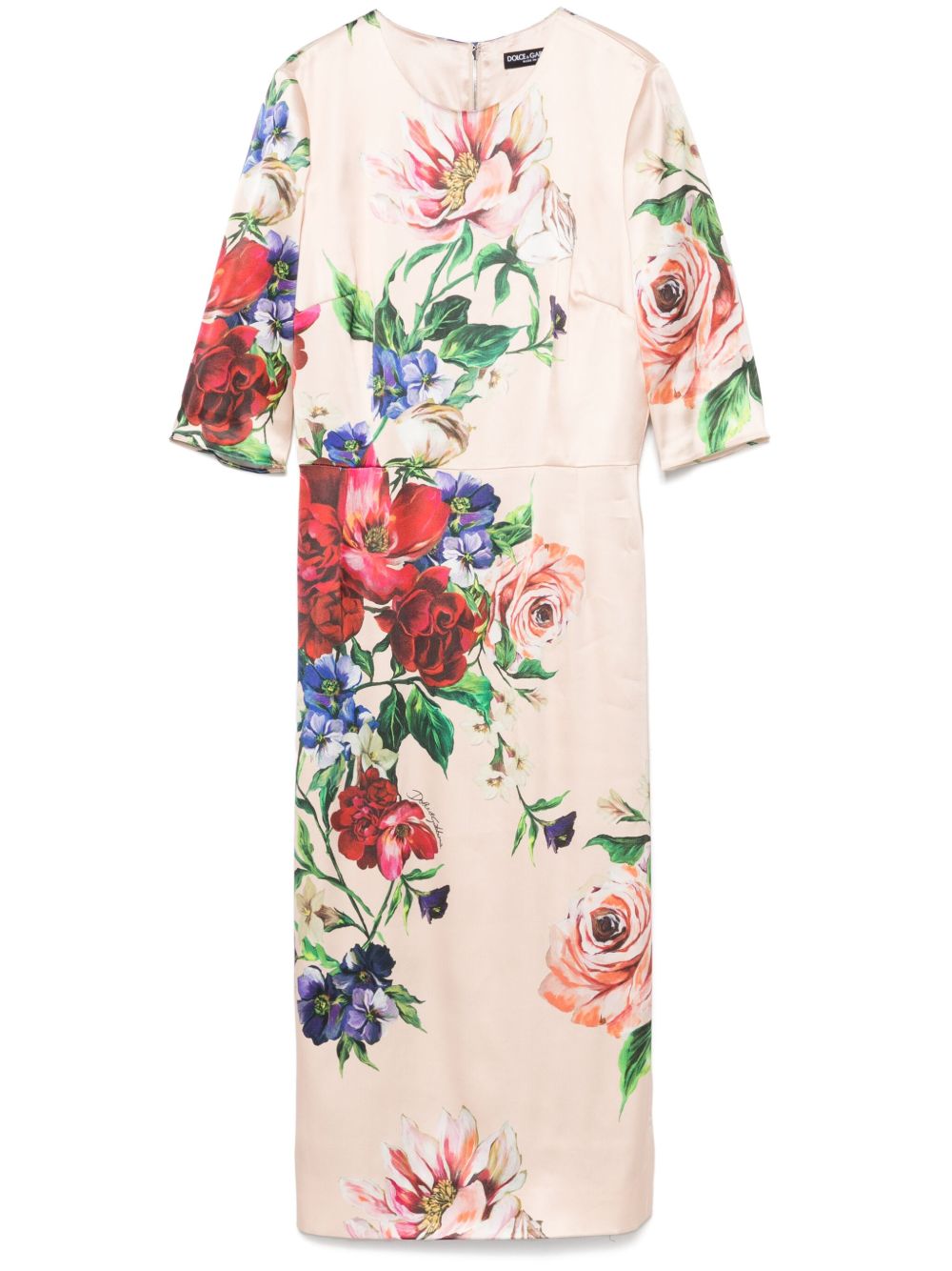 DOLCE & GABBANA Floral Print Midi Dress
