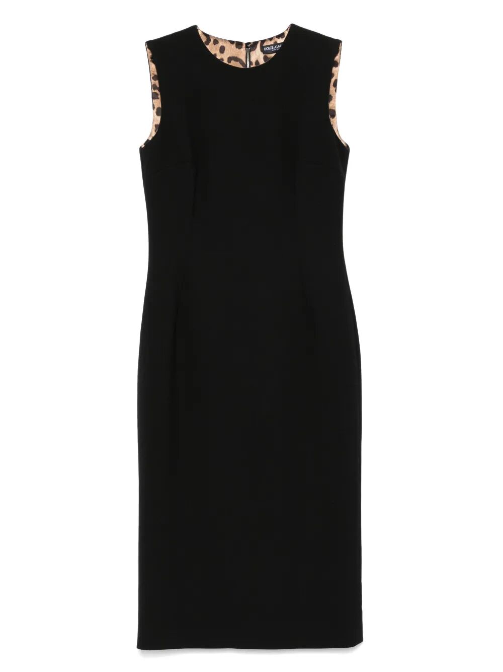 DOLCE & GABBANA Sleeveless Sheath Midi Dress