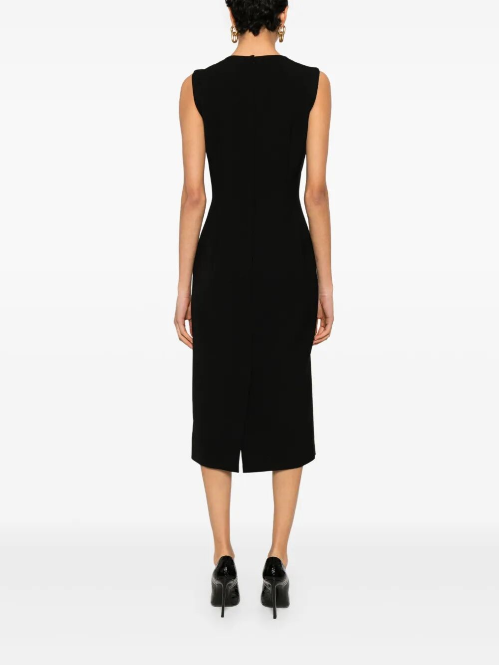 DOLCE & GABBANA Sleeveless Sheath Midi Dress