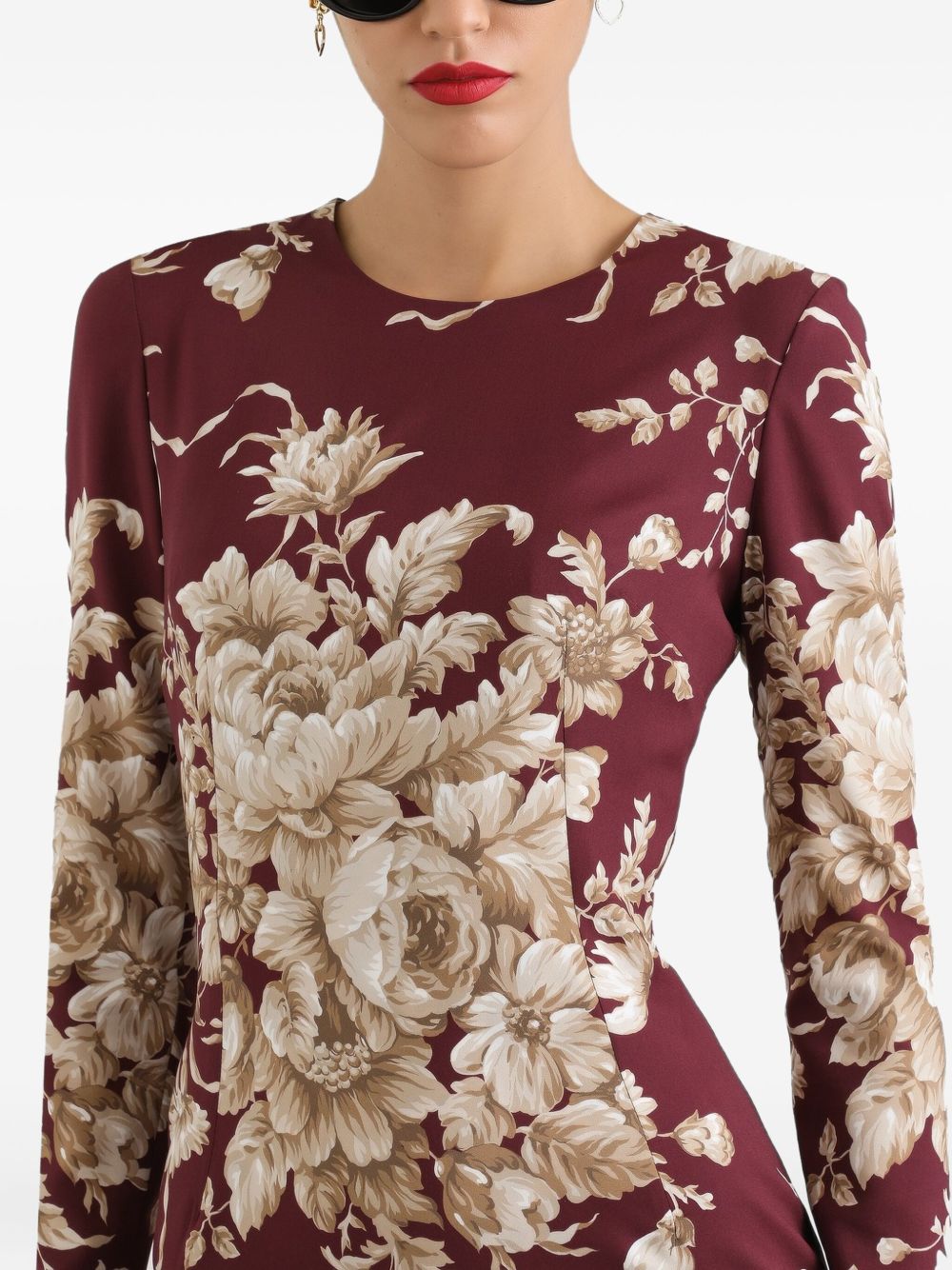 DOLCE & GABBANA Elegant Long-Sleeve Sheath Dress for Women