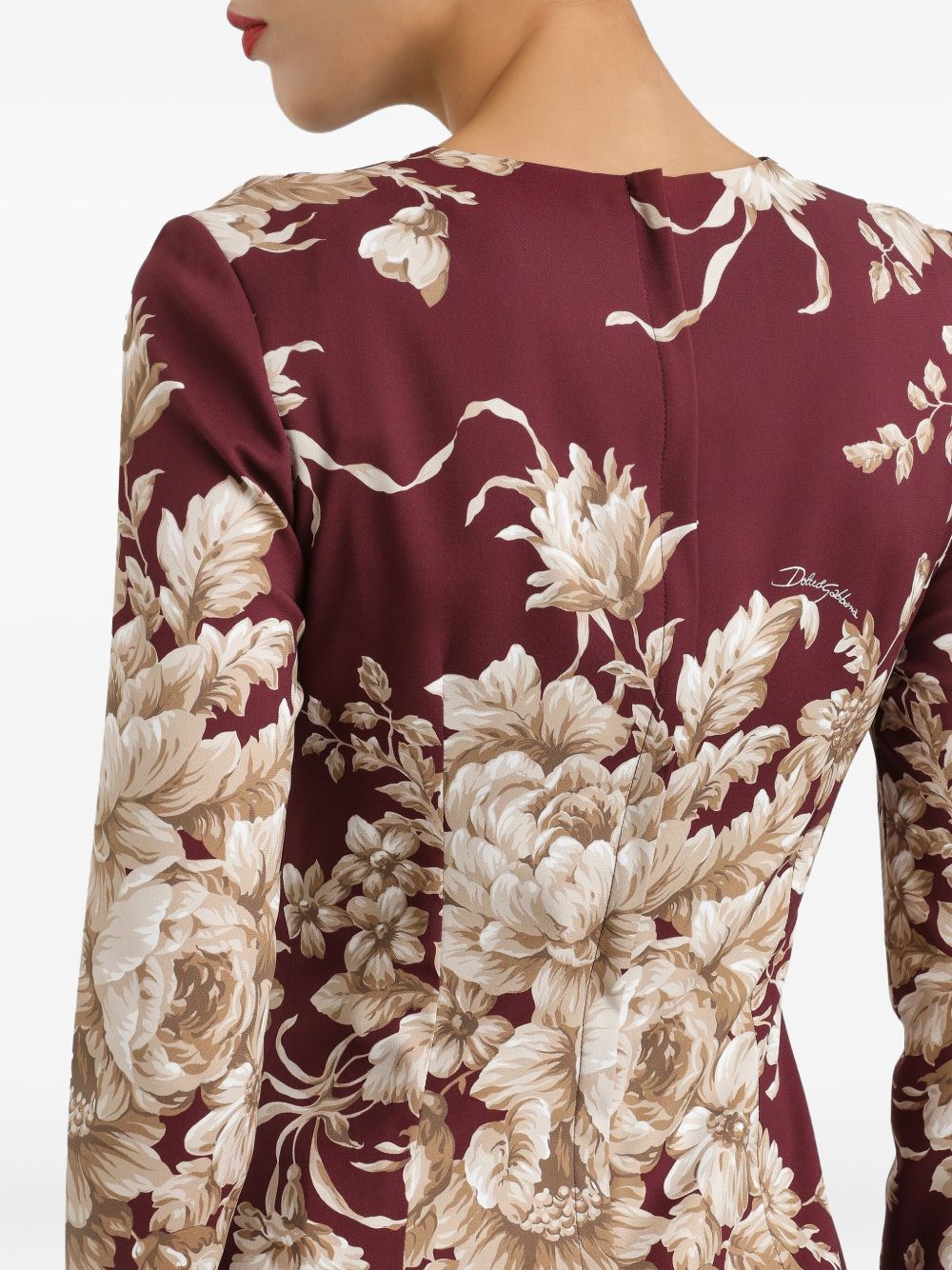 DOLCE & GABBANA Elegant Long-Sleeve Sheath Dress for Women