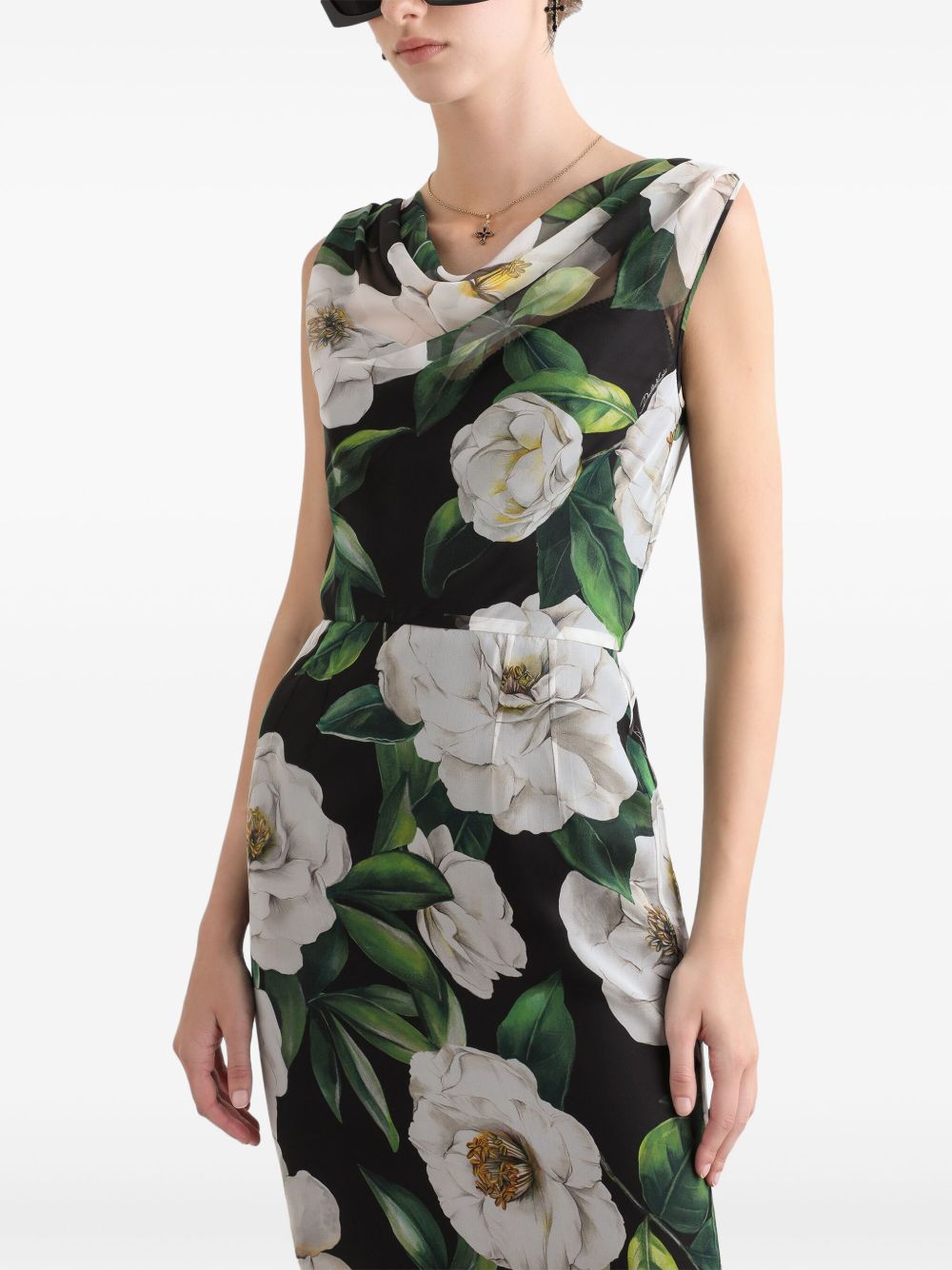 DOLCE & GABBANA Chic Midi Silk Dress for Women