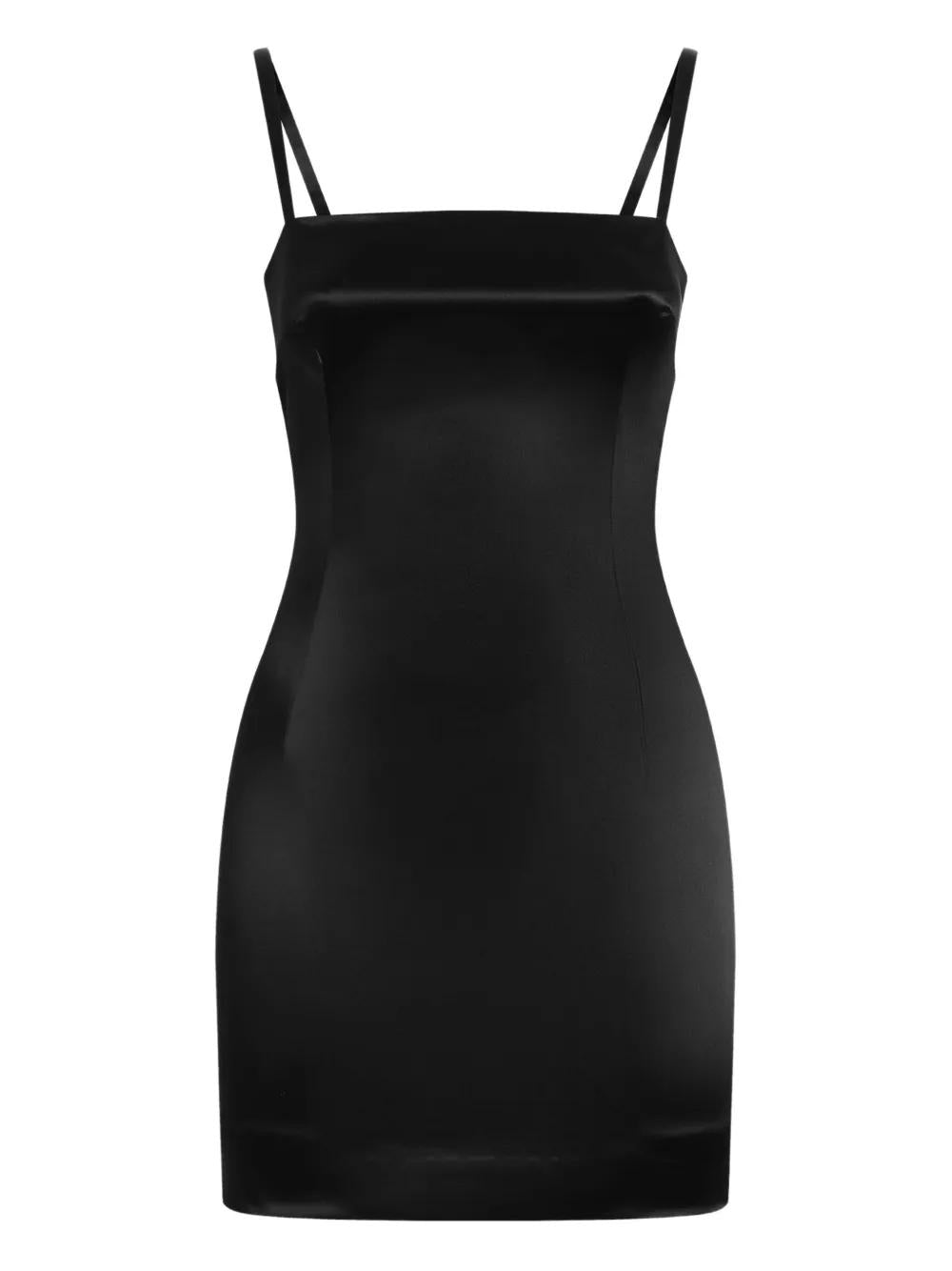 DOLCE & GABBANA Form-Fitting Satin Slip Dress with Adjustable Straps