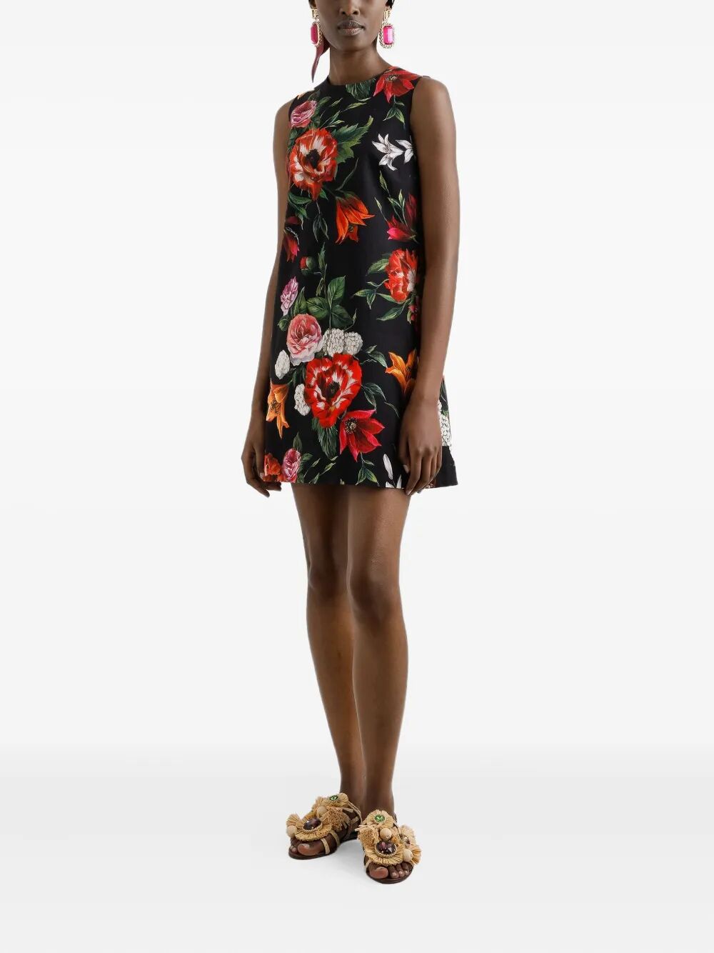 DOLCE & GABBANA Floral-Print Mini Dress for Women