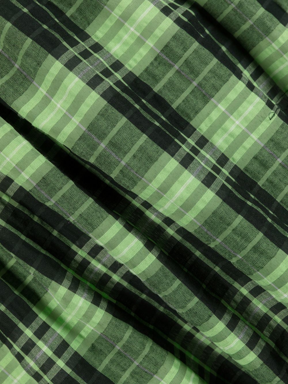 GANNI Maxi Dress with U Shoulder and Smock Bodice