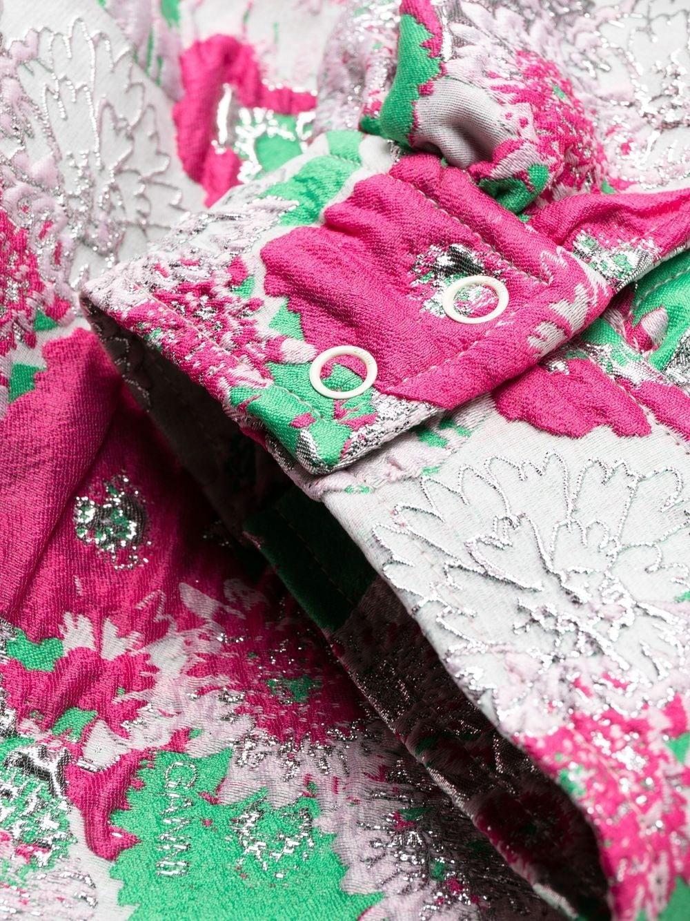 GANNI Floral Embroidered Mini Dress