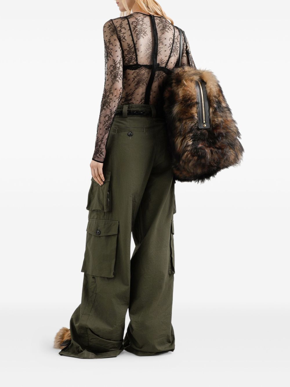 DOLCE & GABBANA Embroidered Long Sleeve Bodysuit