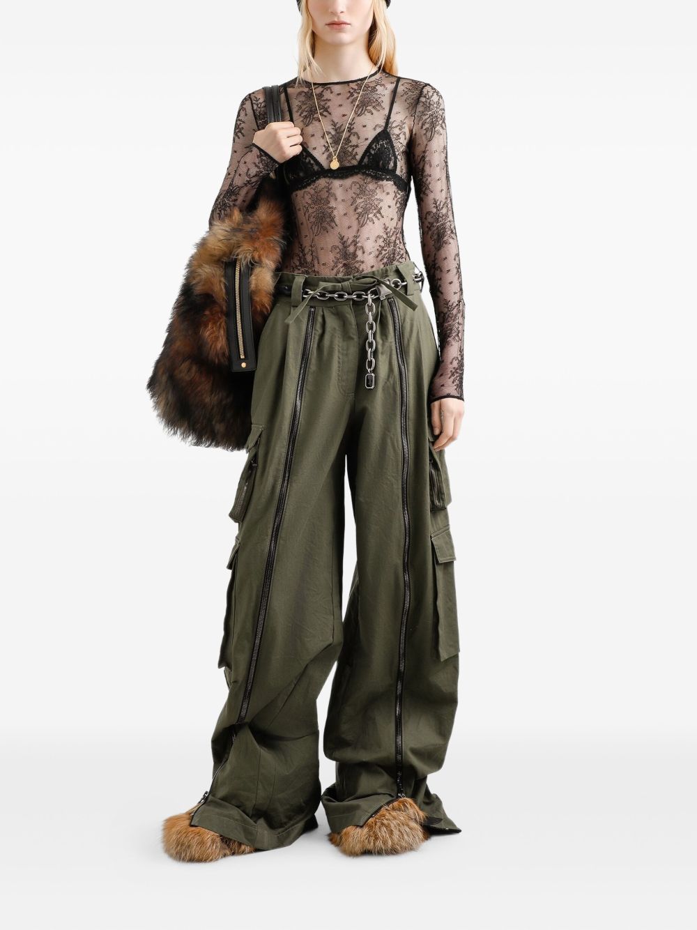 DOLCE & GABBANA Chantilly Lace Bodysuit