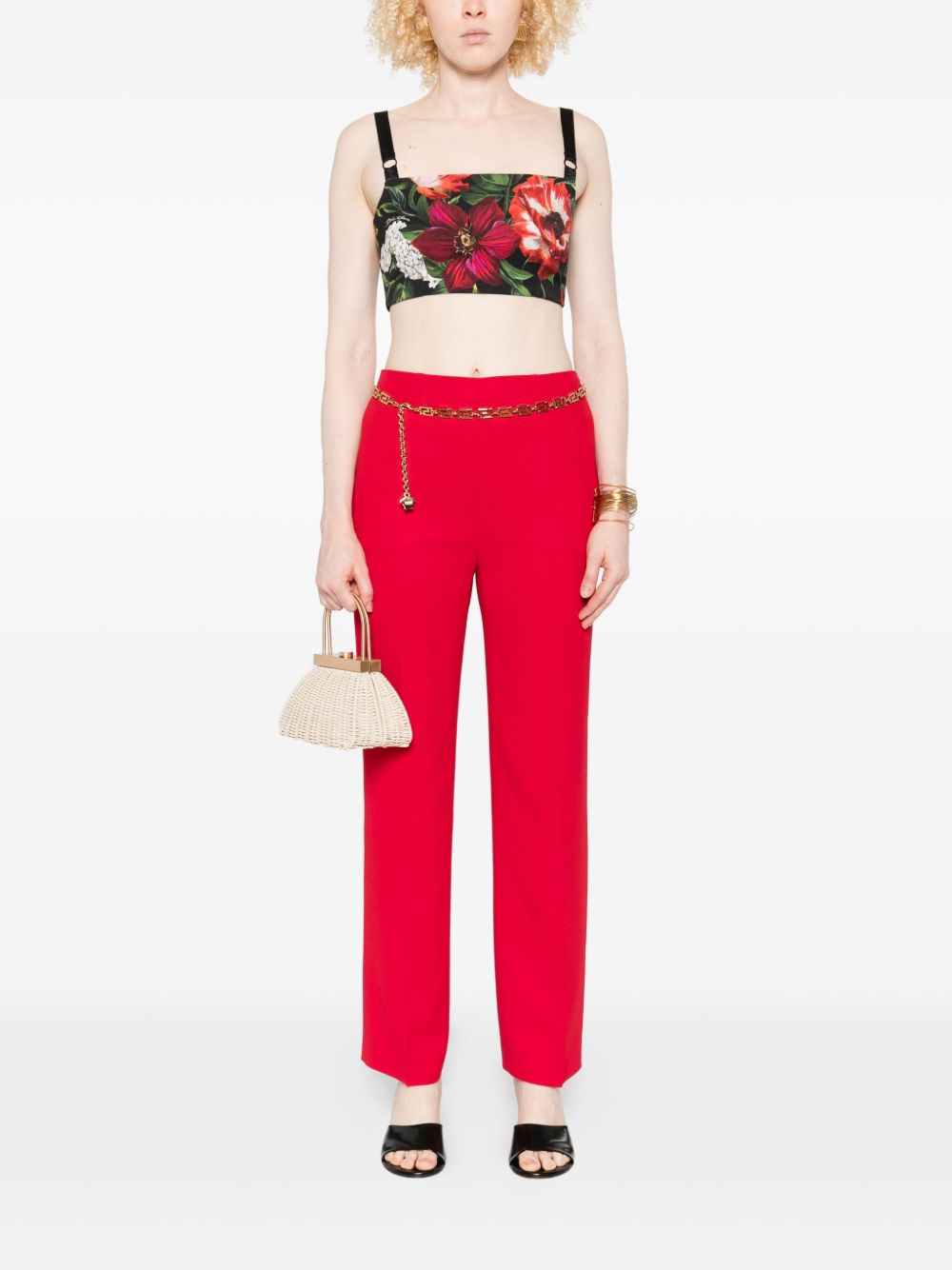 DOLCE & GABBANA Floral Printed Dress with Adjustable Straps