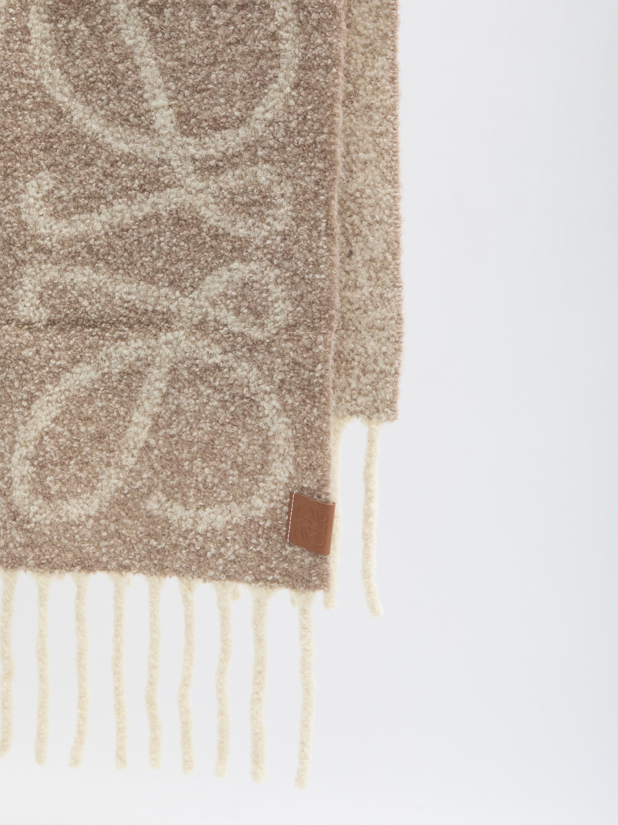 LOEWE Anagram Scarf 45x200 cm in Wool and Alpaca Blend