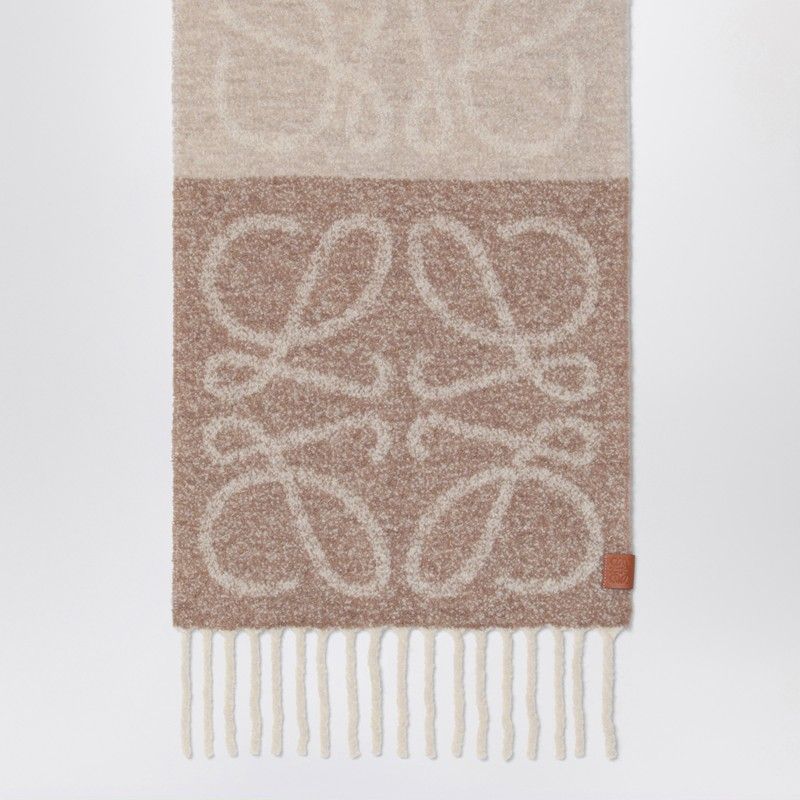 LOEWE Anagram Pattern Scarf - Elegant Design