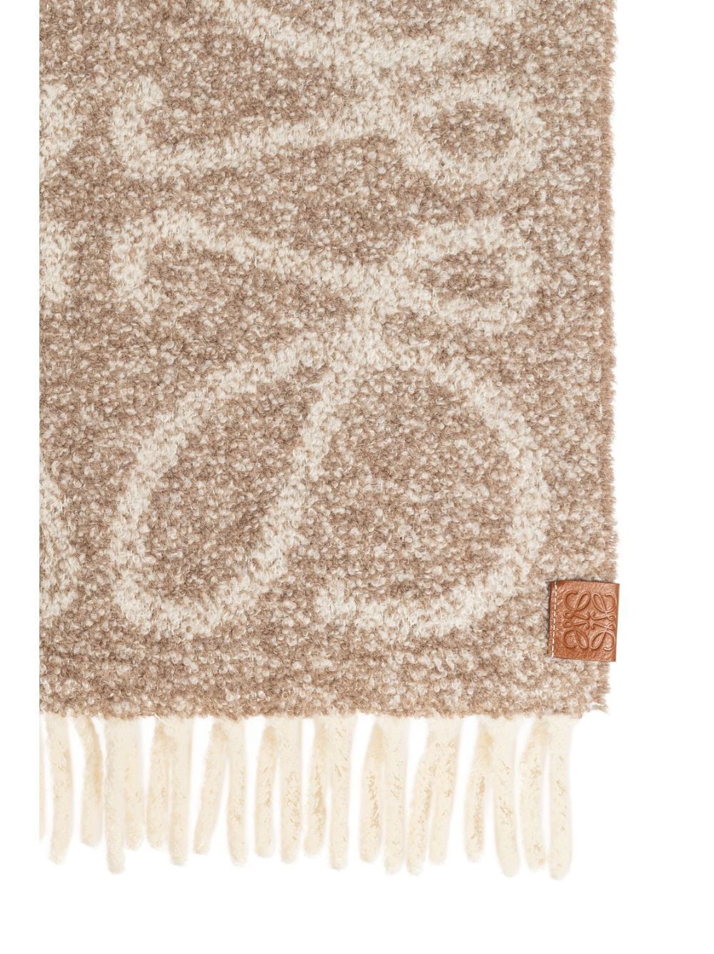 LOEWE Anagram Scarf 45x200 cm in Wool and Alpaca Blend