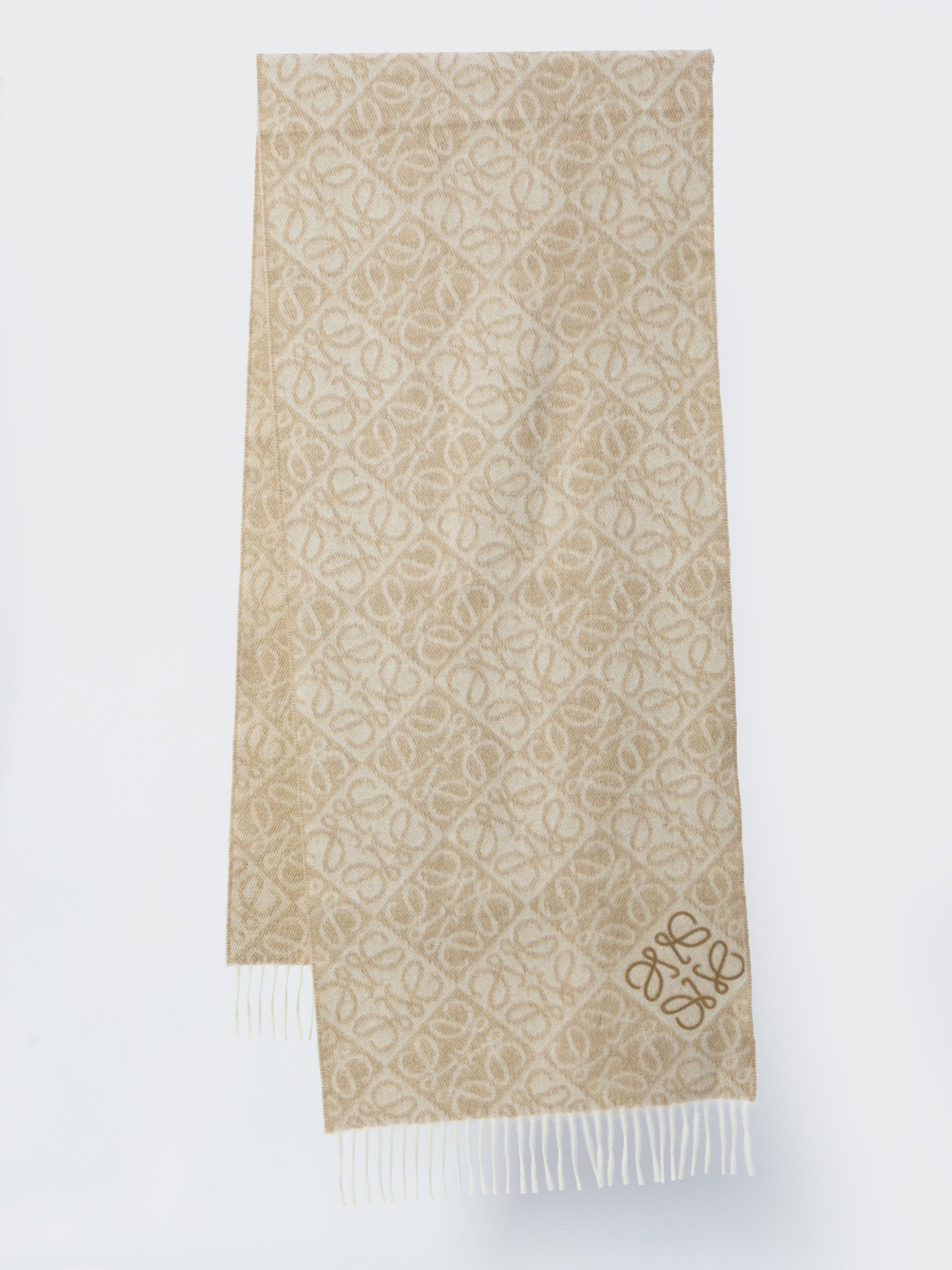 LOEWE Anagram Pattern Scarf - 37 cm x 200 cm