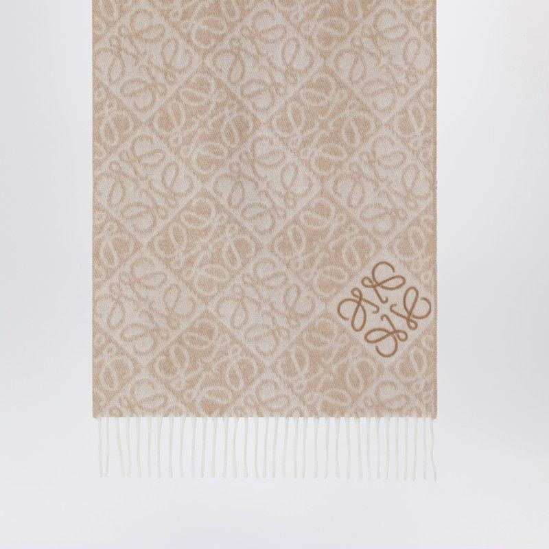 LOEWE Anagram Logo Wool and Cashmere Scarf