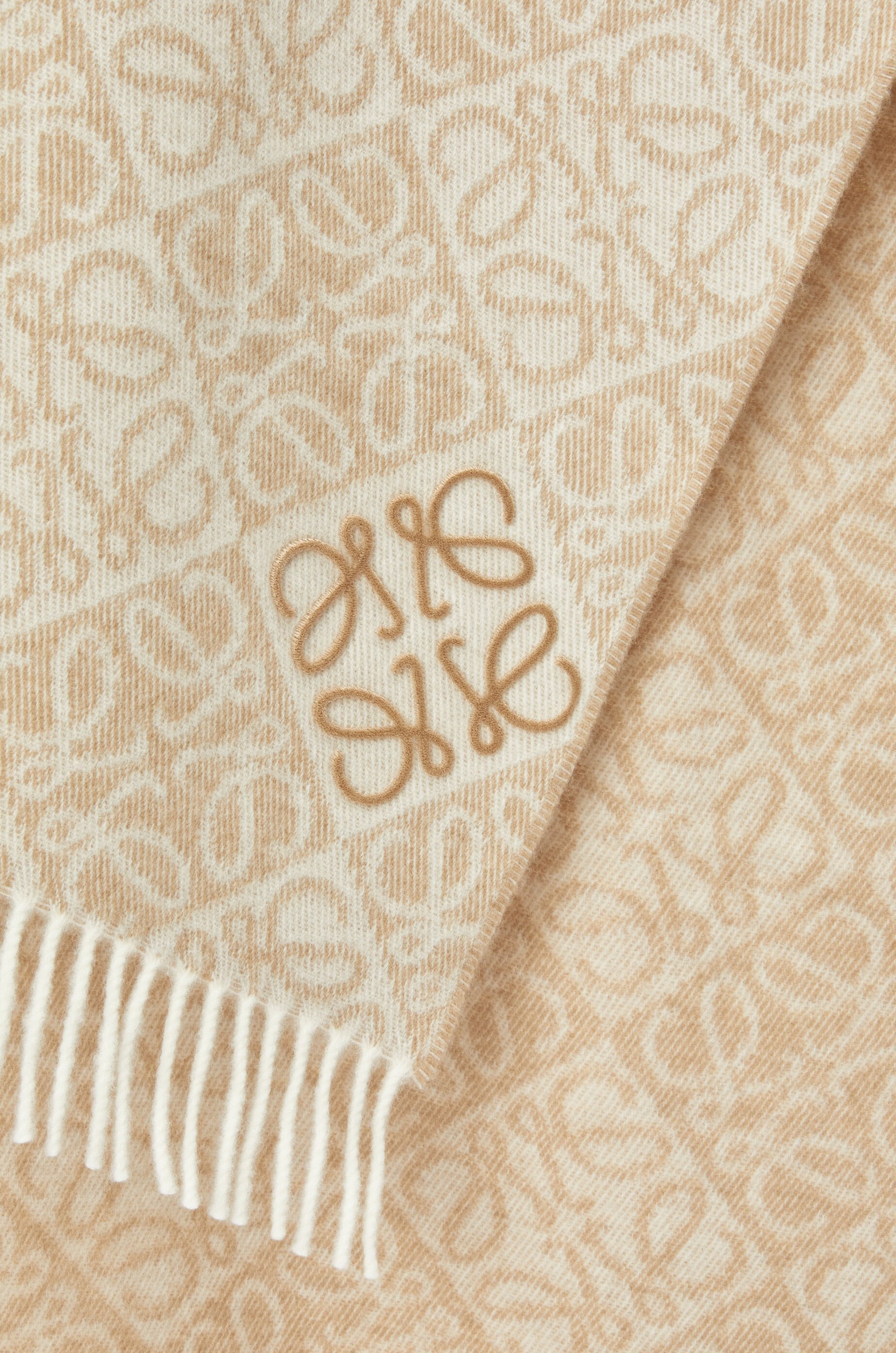 LOEWE Anagram Pattern Scarf - 37 cm x 200 cm