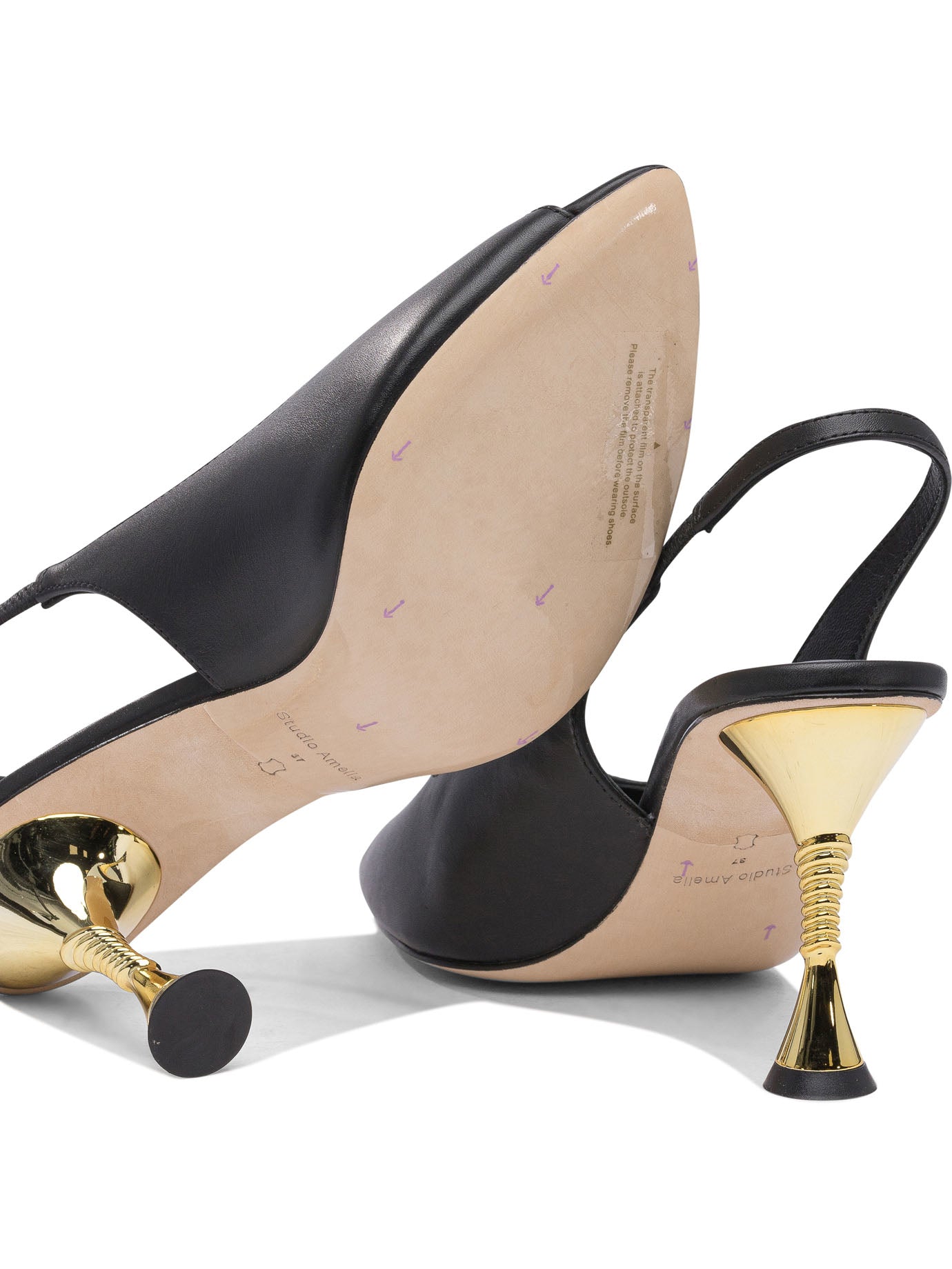 STUDIO AMELIA High Heeled Leather Pumps for Women