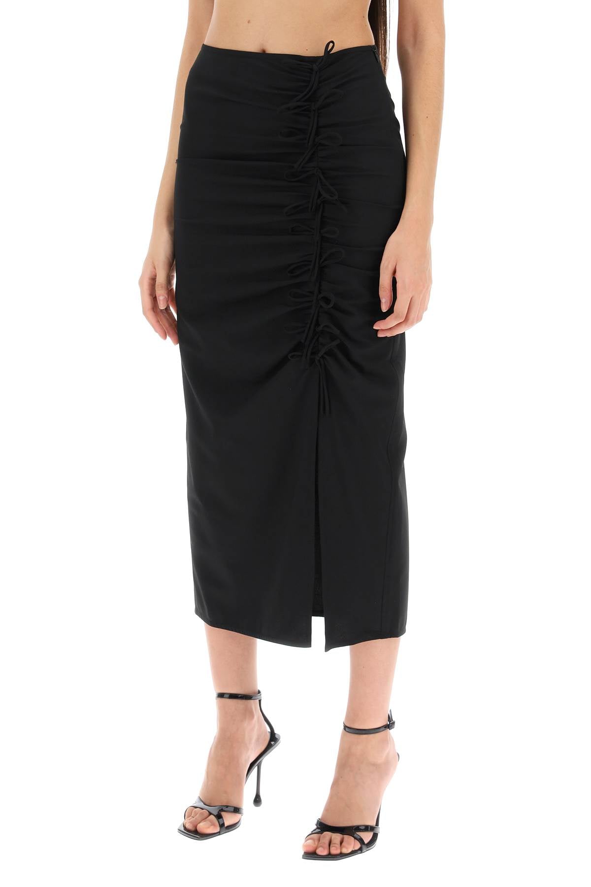 GANNI Slim Fit Long Skirt - Size 38 FR