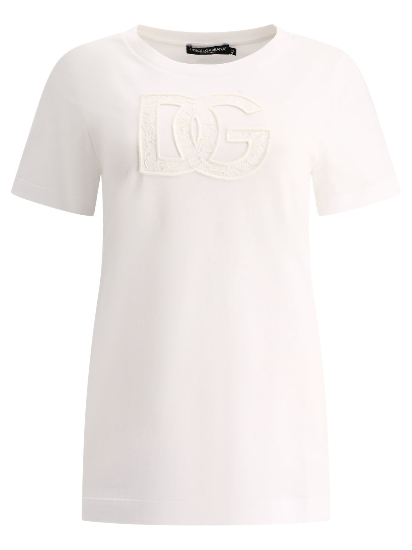 DOLCE & GABBANA Logo Patch T-shirt for Women