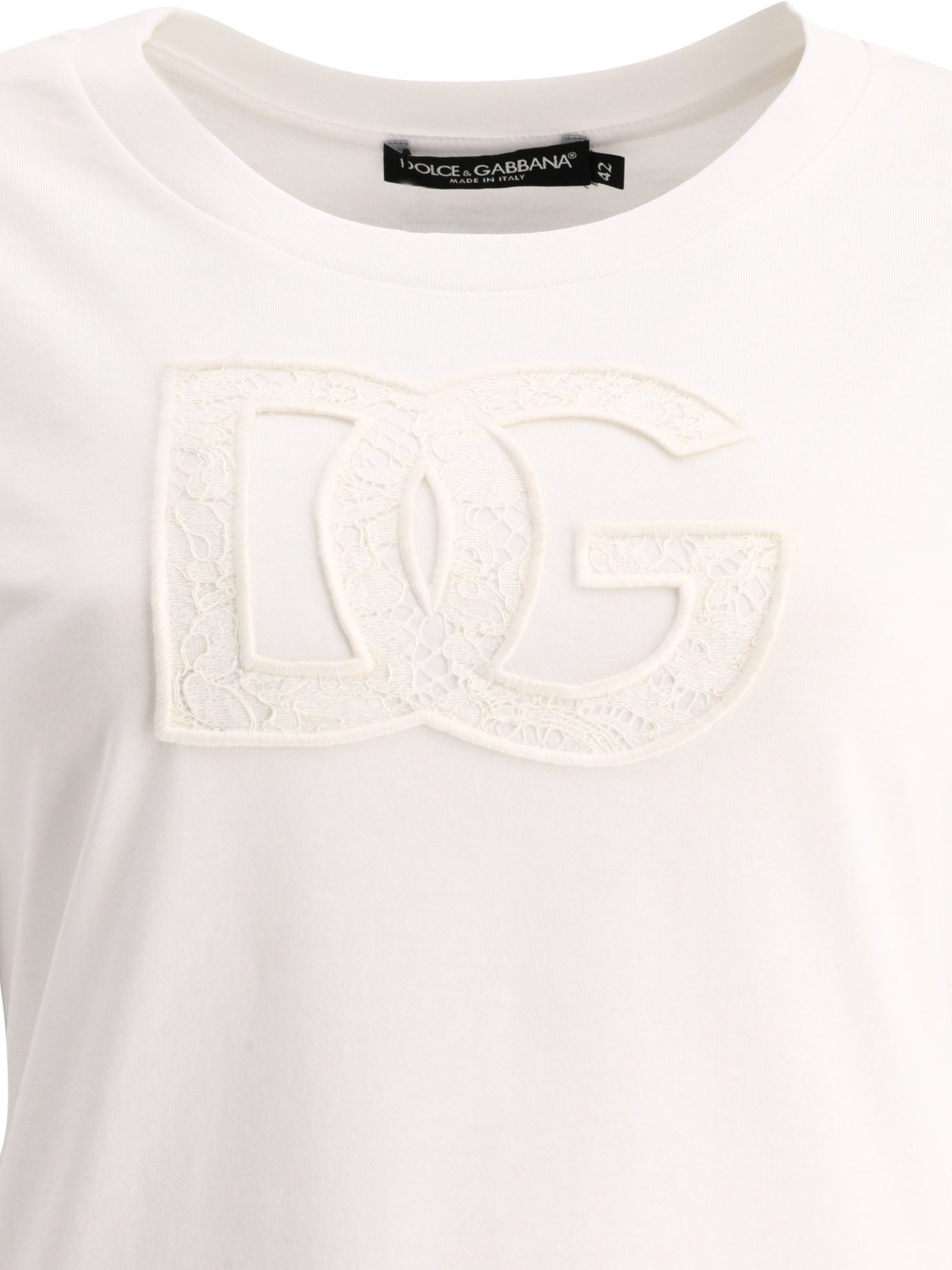 DOLCE & GABBANA Logo Patch T-shirt for Women