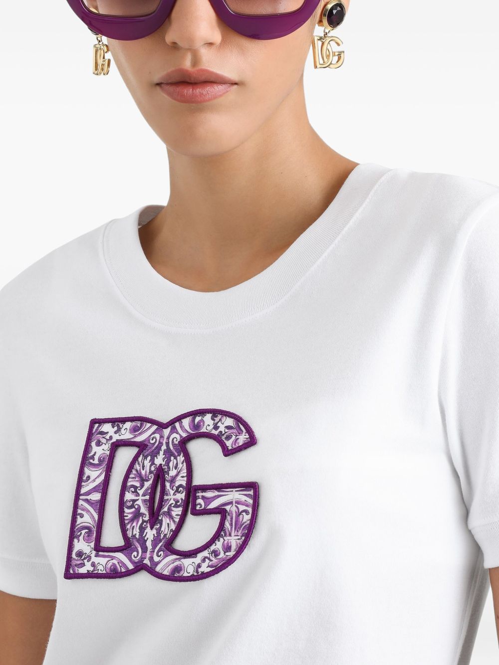 DOLCE & GABBANA Classic Logo Cotton T-Shirt for Women