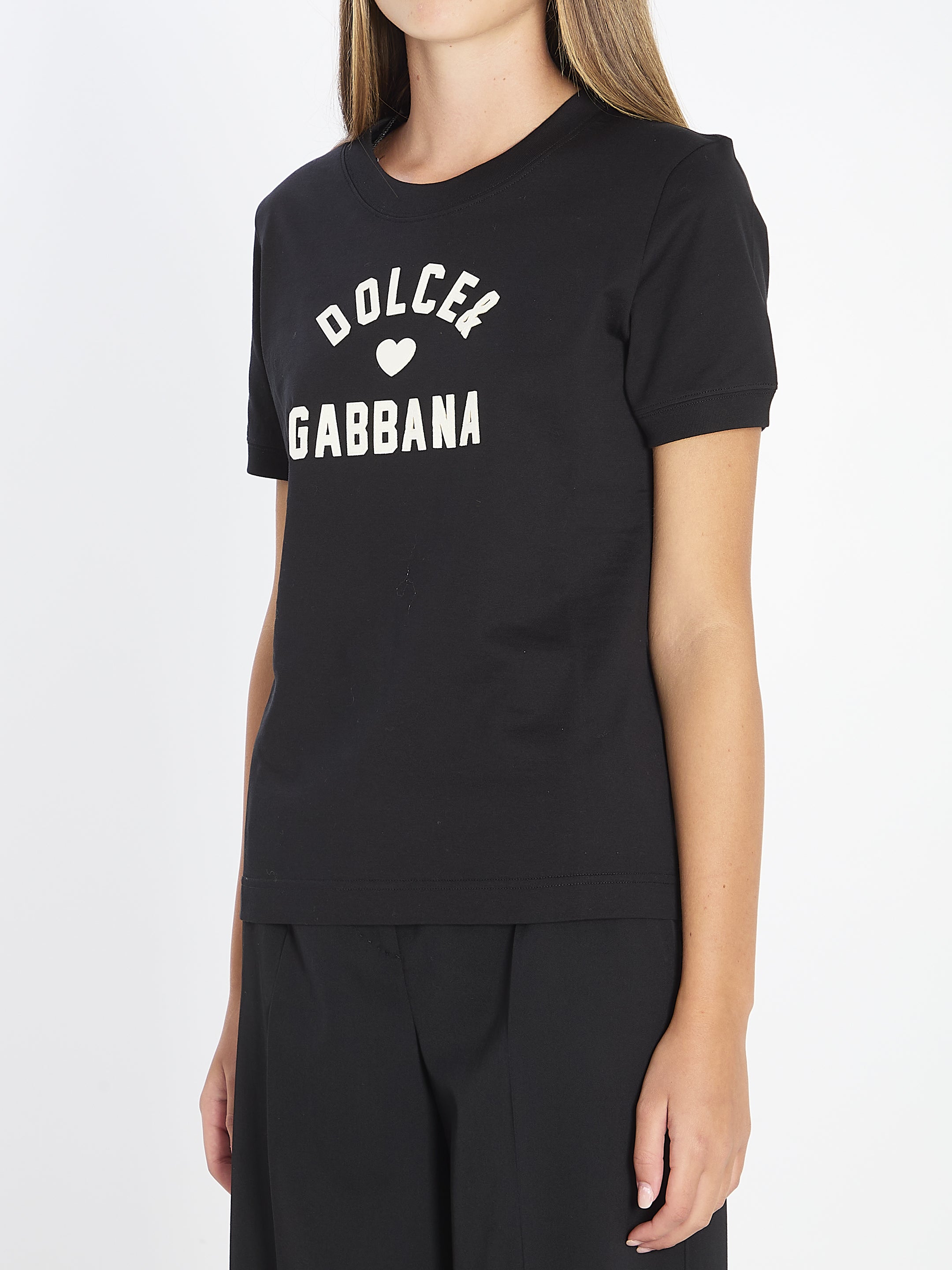 DOLCE & GABBANA Cotton T-Shirt with Slim Fit