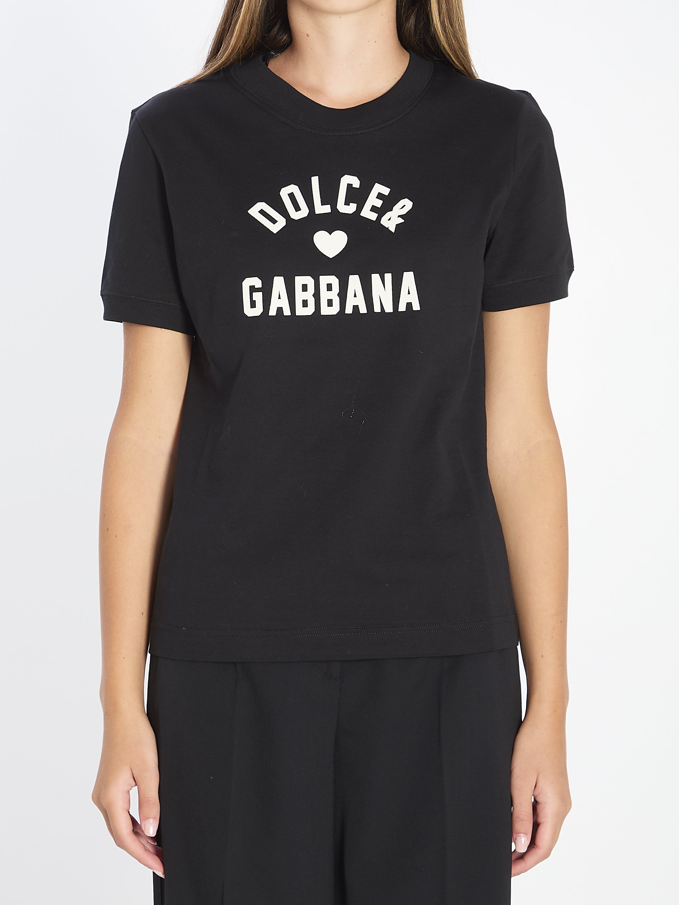 DOLCE & GABBANA Cotton T-Shirt with Slim Fit