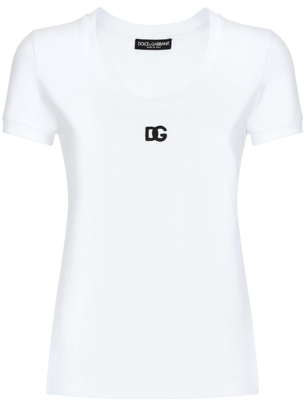 DOLCE & GABBANA Logo Cotton T-Shirt for Women - SS24