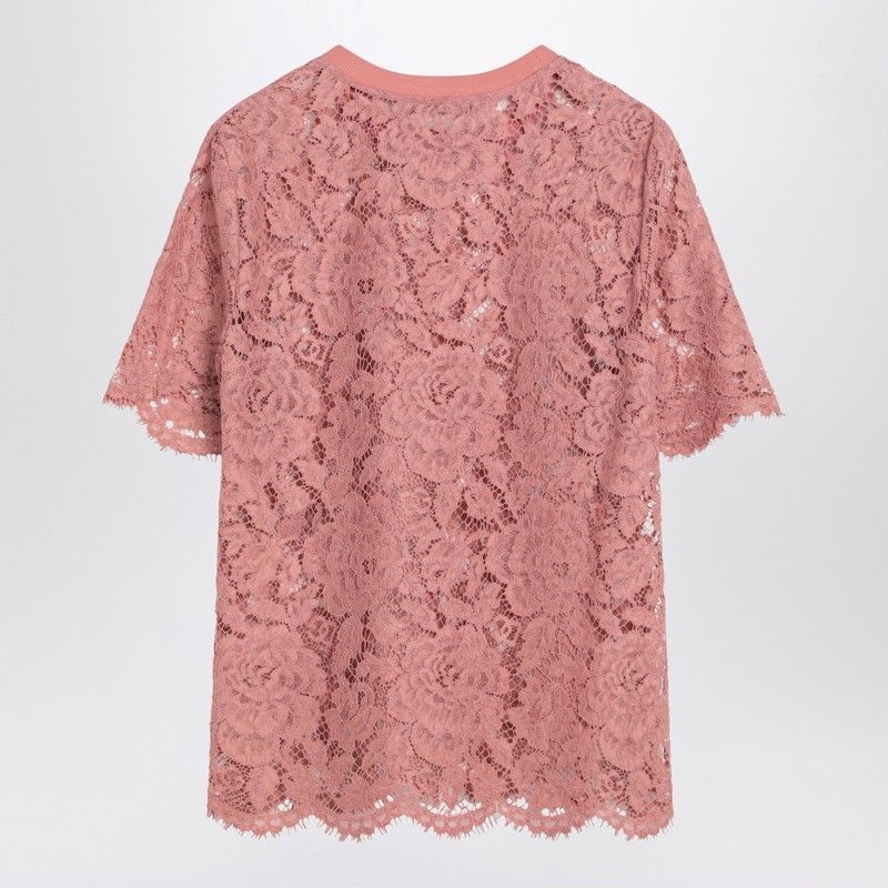 DOLCE & GABBANA Lace Crew-Neck T-Shirt