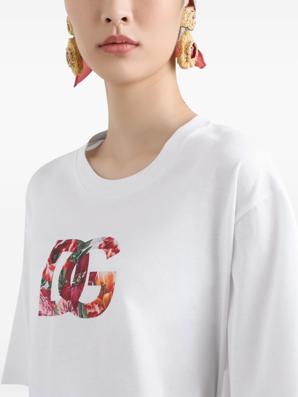DOLCE & GABBANA Logo Cotton T-Shirt for Women