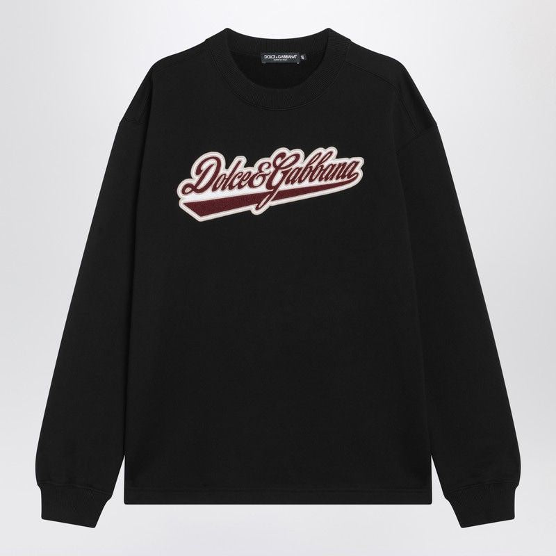 DOLCE & GABBANA Cotton Sweatshirt with Logo Patch