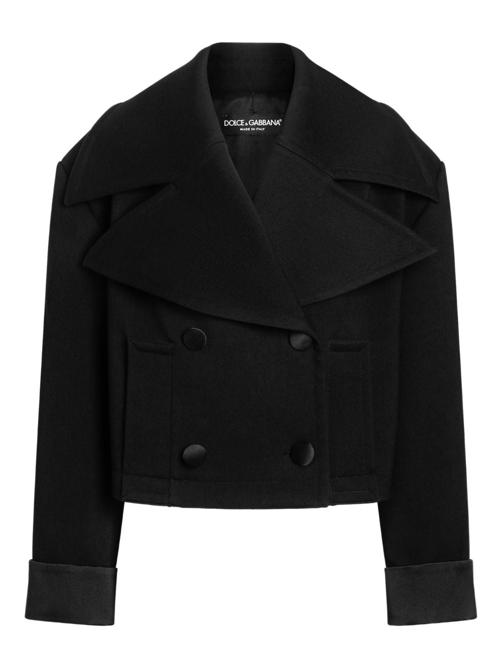 DOLCE & GABBANA Double-Breasted Cropped Jacket