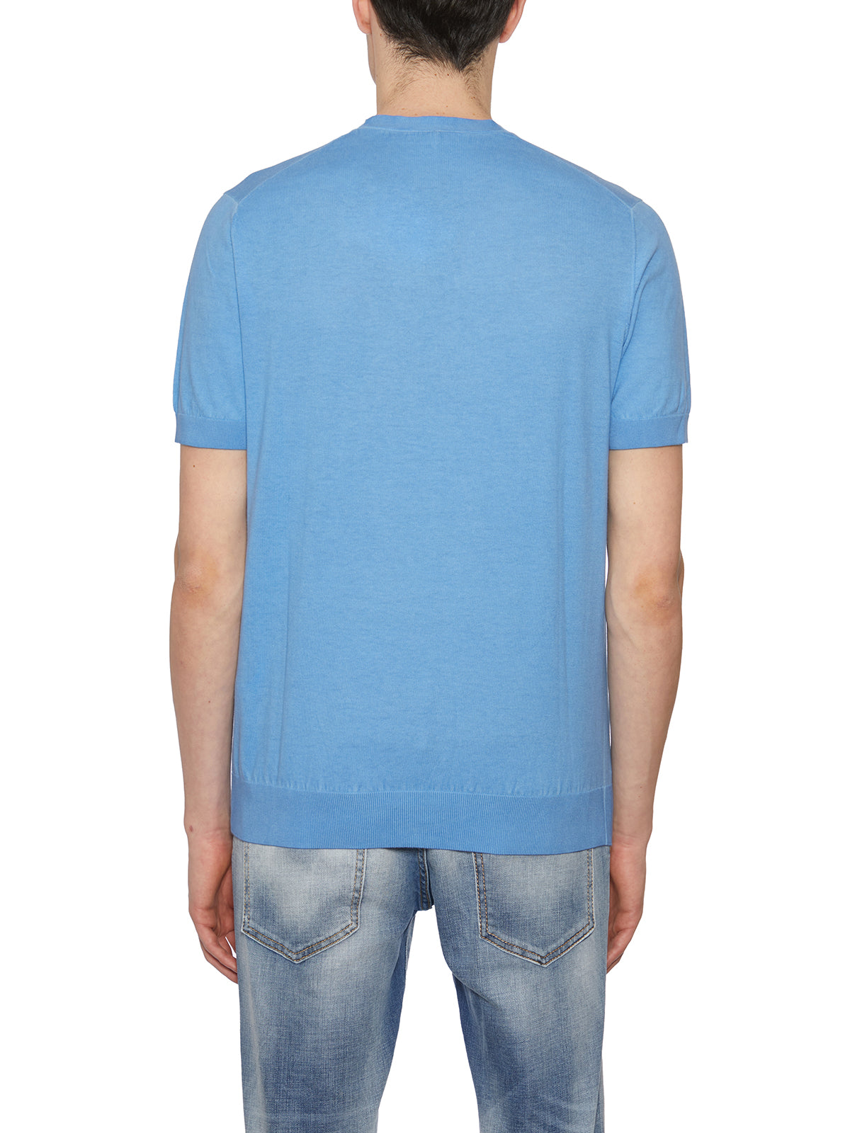 PAOLO PECORA Men's Crew Neck Cotton T-Shirt - Size M