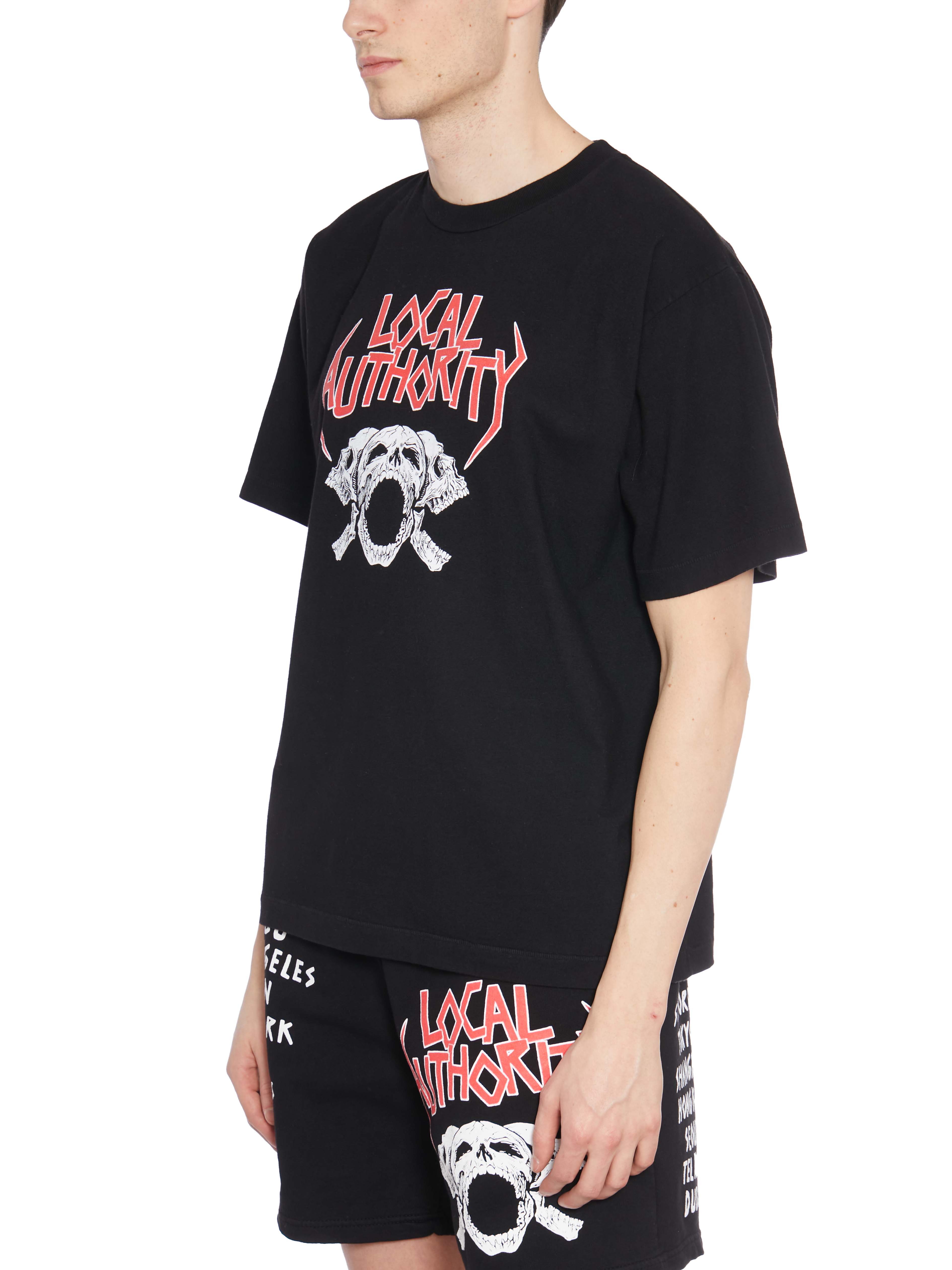 LOCAL AUTHORITY Skull Graphic T-Shirt - Size M