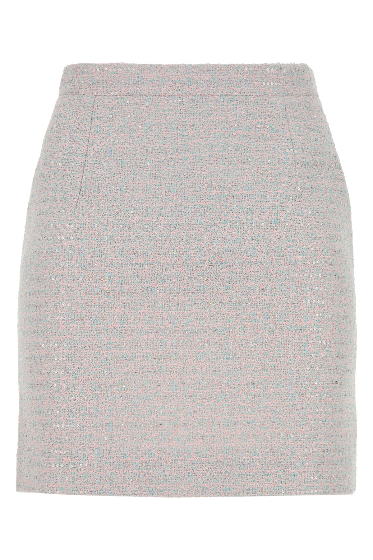 ALESSANDRA RICH Sequin Embellished Mini Tweed Skirt