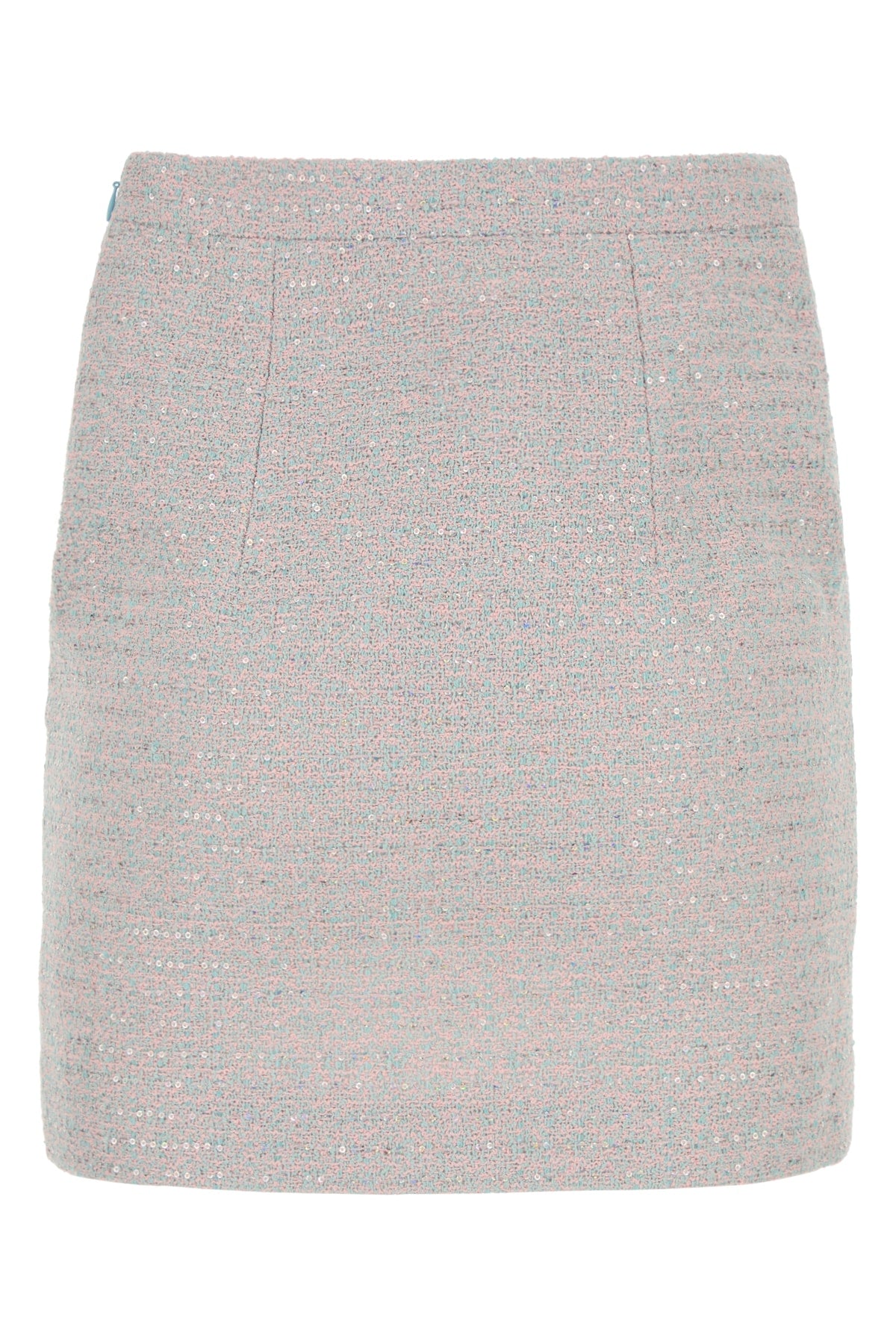 ALESSANDRA RICH Sequin Embellished Mini Tweed Skirt