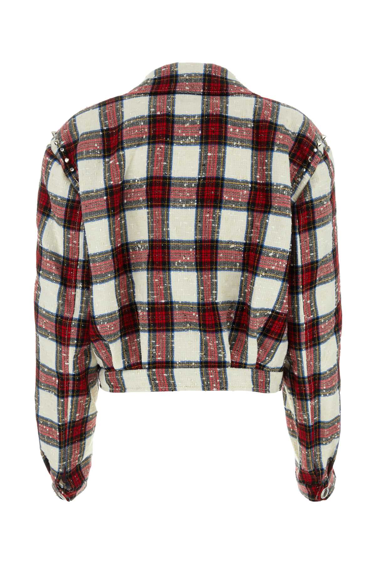 ALESSANDRA RICH Checked Embroidered Tweed Blazer for Women