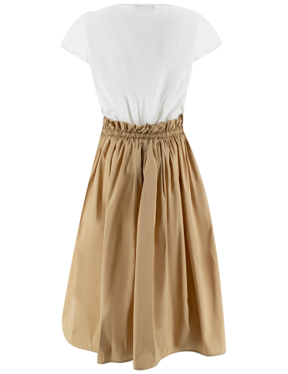 FABIANA FILIPPI Cotton Mini Dress with Elastic Waistband