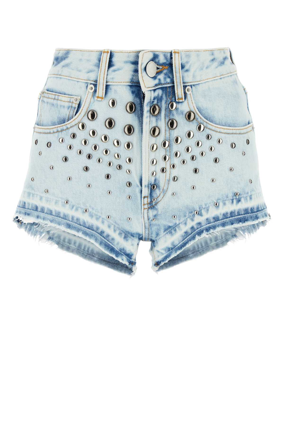 ALESSANDRA RICH Denim Mini Shorts for Women