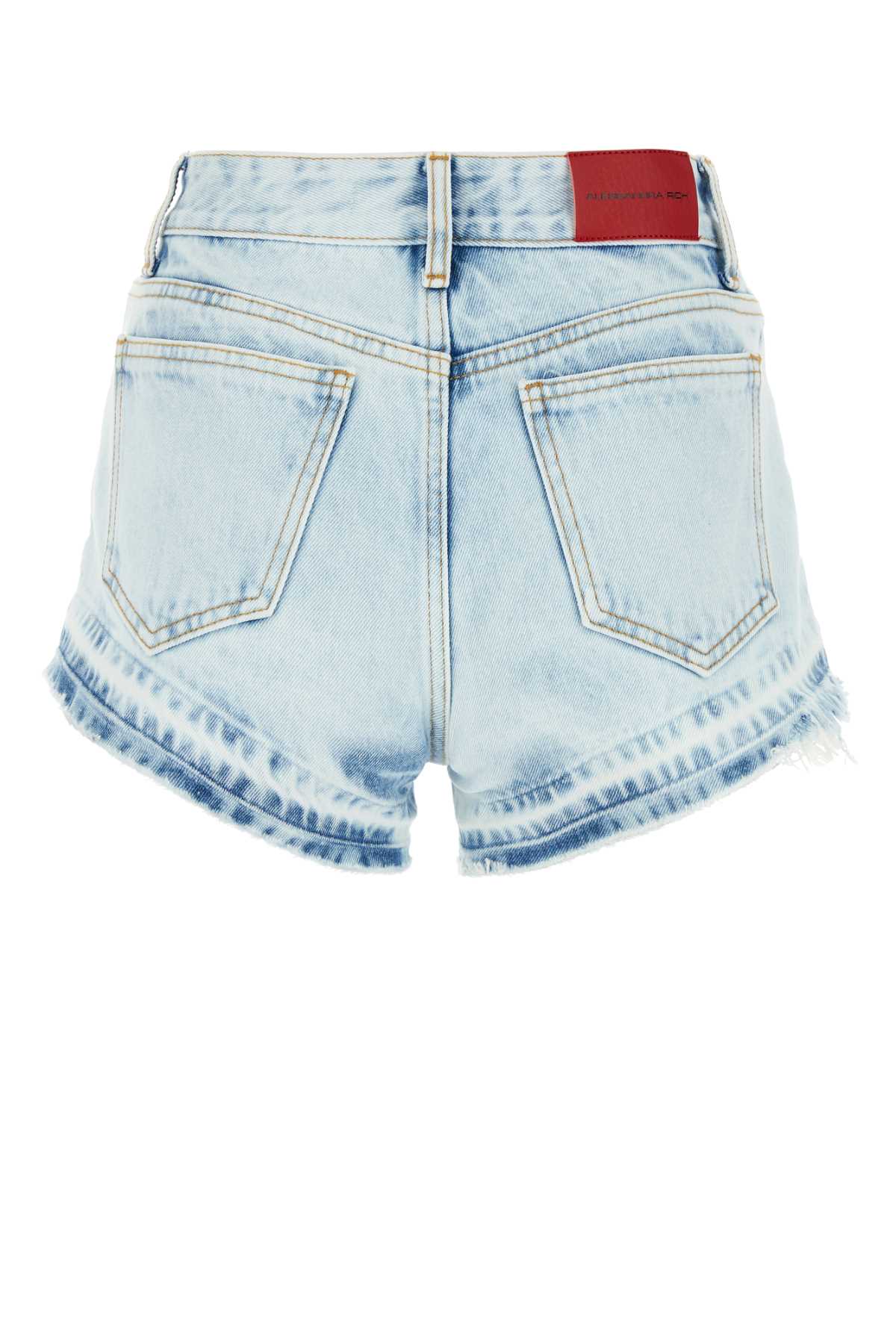 ALESSANDRA RICH Denim Mini Shorts for Women