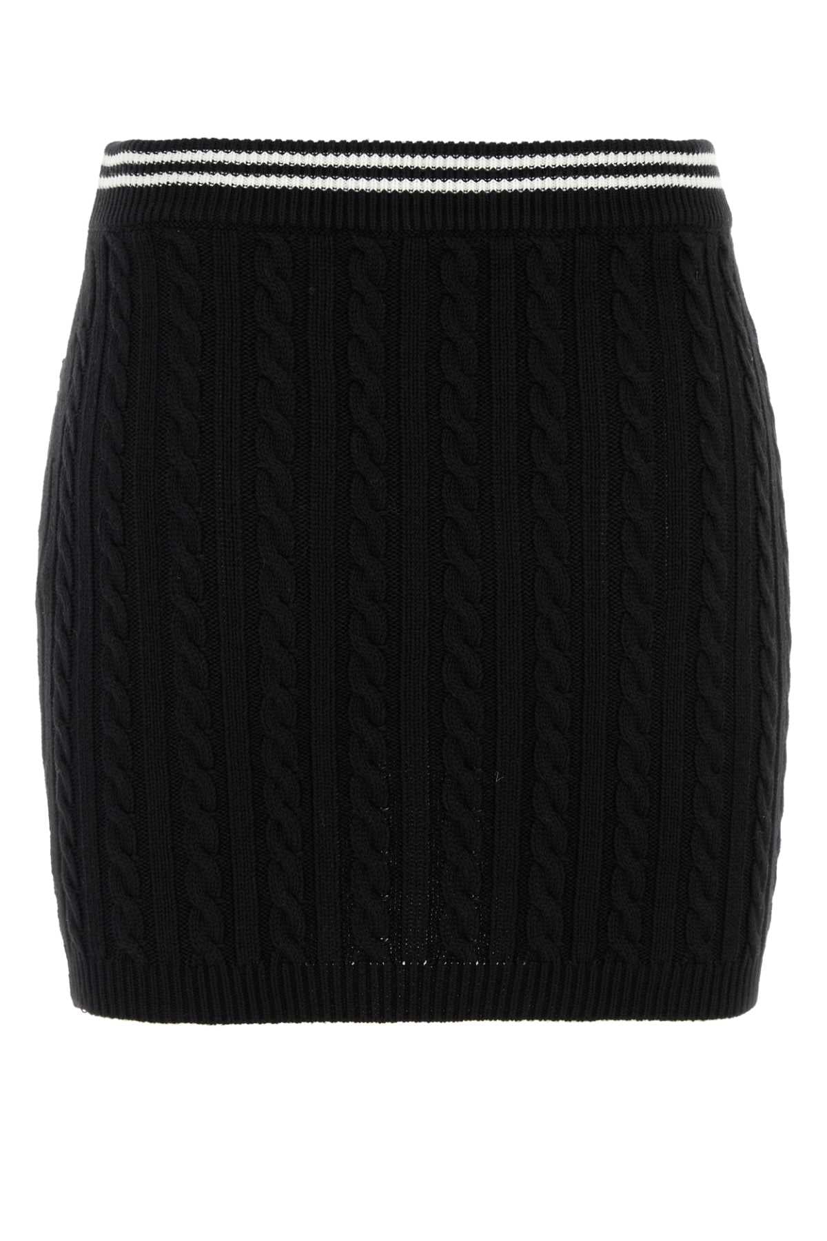ALESSANDRA RICH Chic Cotton Blend Mini Skirt