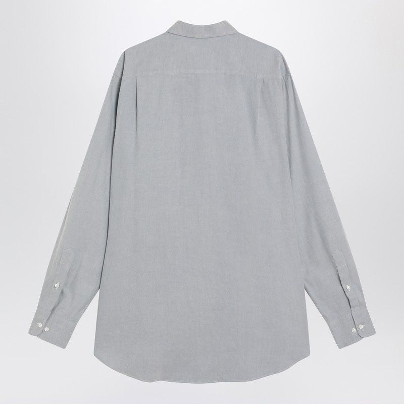 LORO PIANA Men's Classic Cotton Long Sleeve Shirt